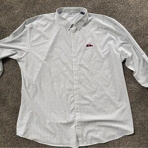 Horn Legend Ole Miss Rebels Button Down Football Mens 4XLT
